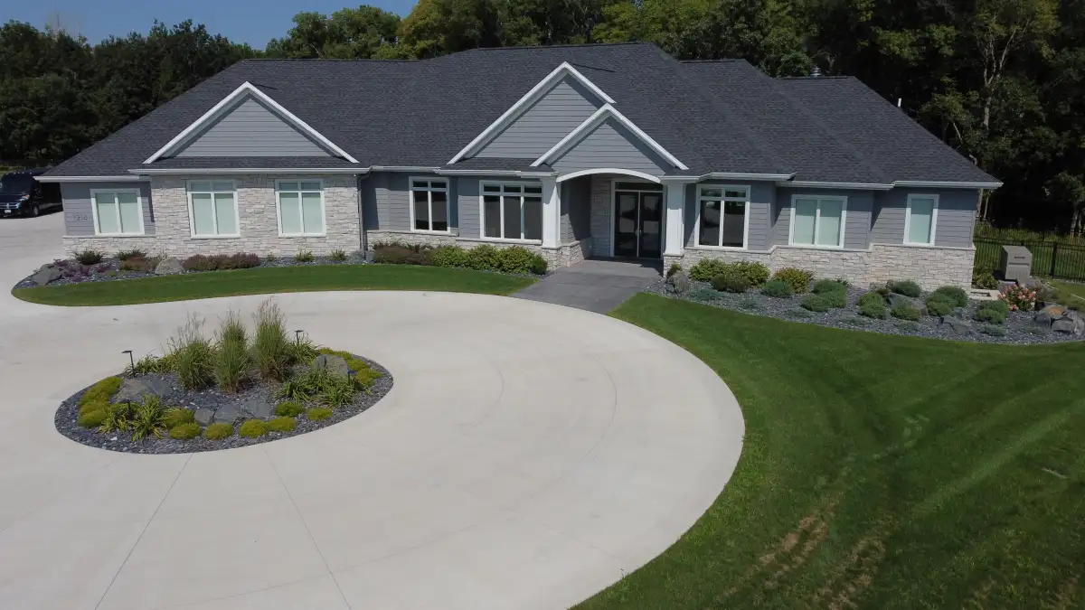 Hardscape and landscape project near Dysart Iowa