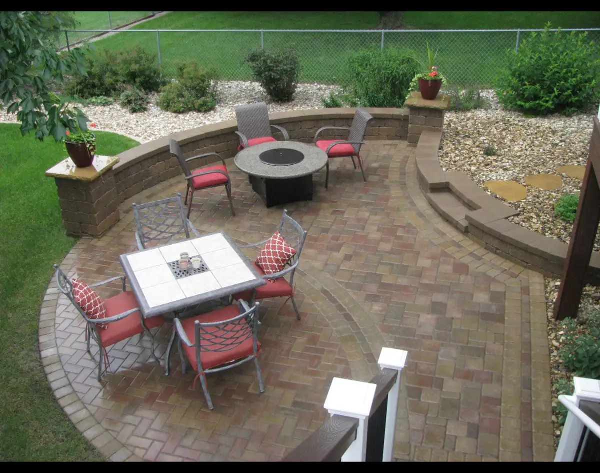 Hardscape and landscape project near Reinbeck Iowa