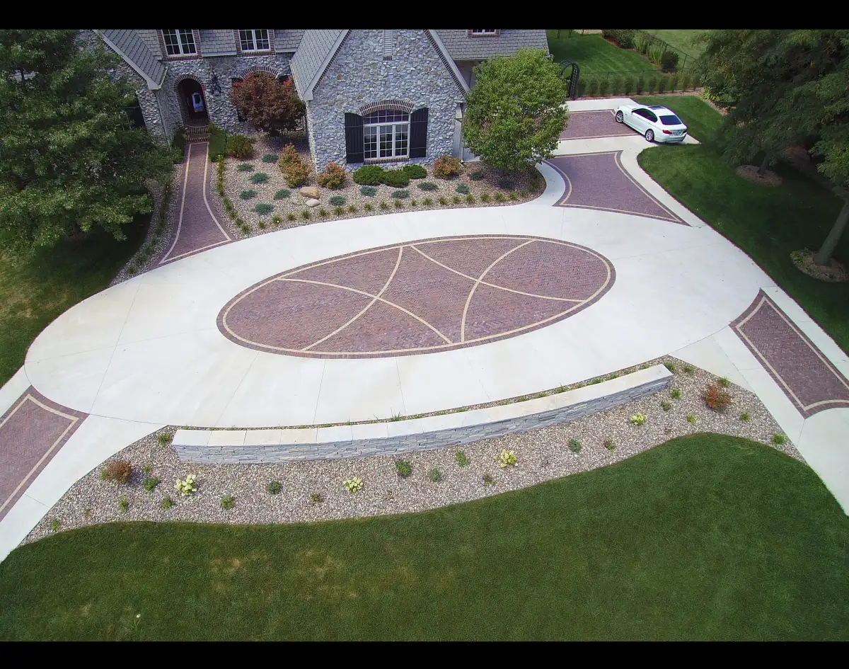 Lawn care and landscaping in spring in Iowa