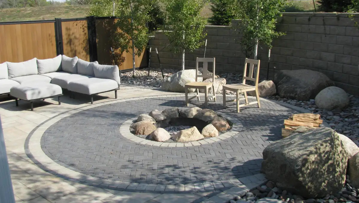 Hardscape and landscape project near Dike Iowa