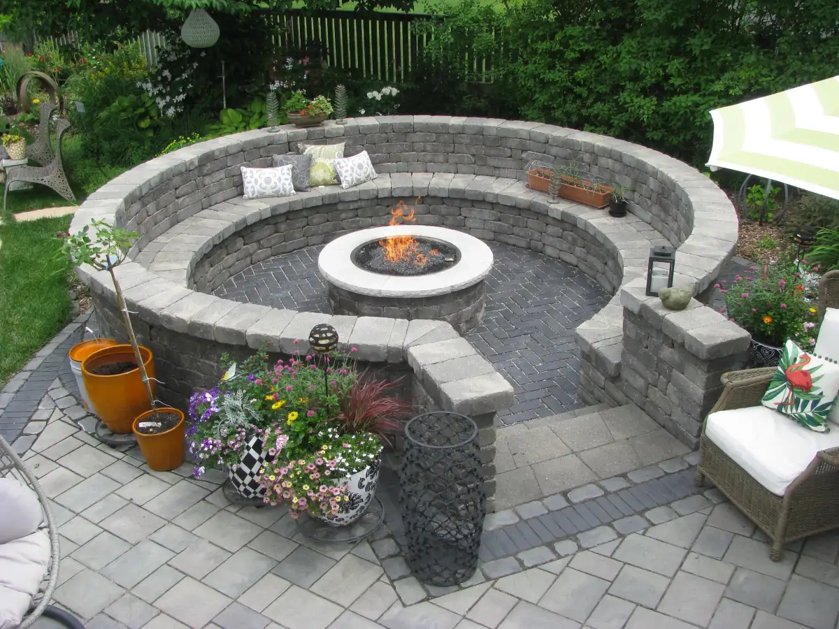 Hardscape and landscape project near Clarksville Iowa